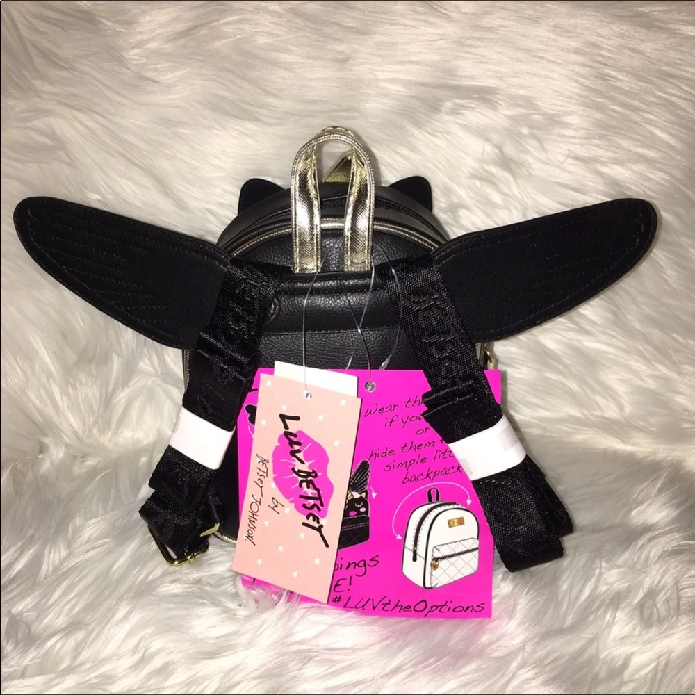 Betsey Johnson đŚ mini backpack Unicorn black - Picture 6 of 8